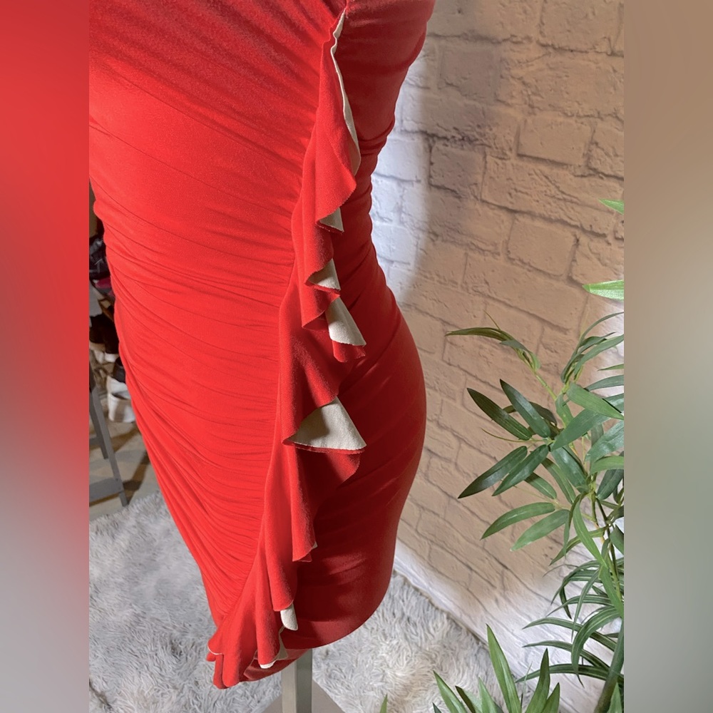 Guess Bodycon Summer Mini One Shoulder Stretchable Dress - Picture 2 of 6